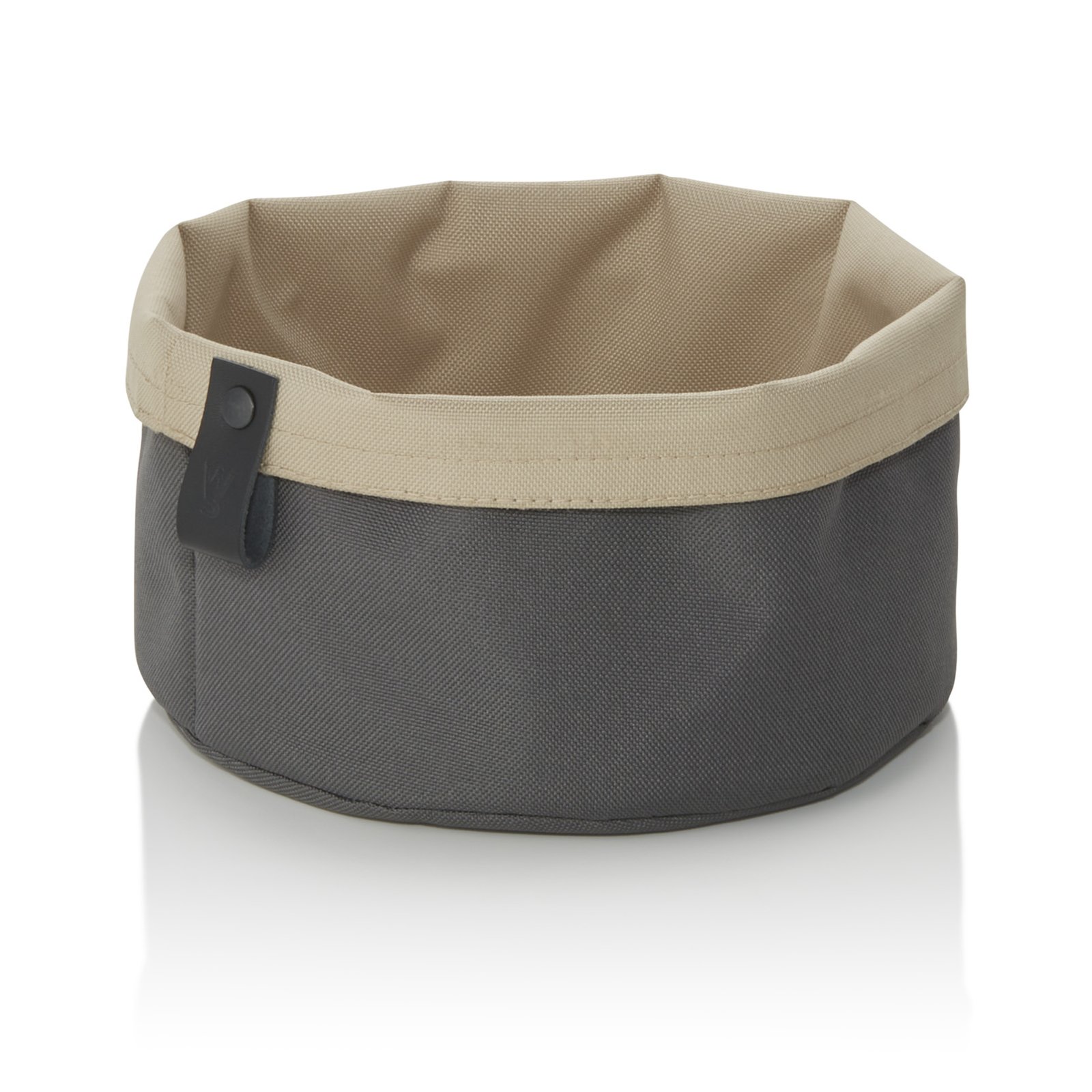 Brottasche FLIP TETRON, Ø 20 cm, Höhe 13 cm, light grey/light khaki, Tetron