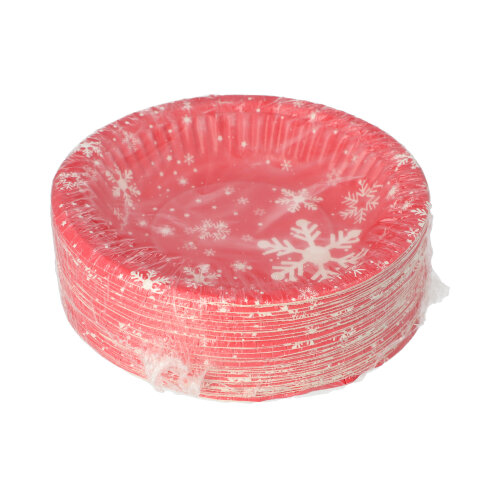 50 Schalen, Pappe rund Ø 19 cm · 3 cm "Winter Time" 750 Schalen, Pappe rund Ø 19 cm · 3 cm "Winter Time"
