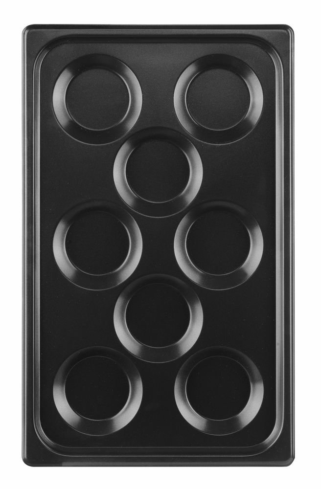 Blech für Eier, mit Antihaftbeschichtung CONVECTOMAT EGGPLATE, HENDI, GN 1/1, Schwarz, 530x325x(H)26mm