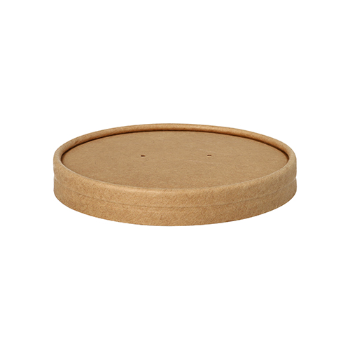 3000 Deckel für Suppenbecher, Pappe rund Ø 11,5 cm · 1,6 cm braun