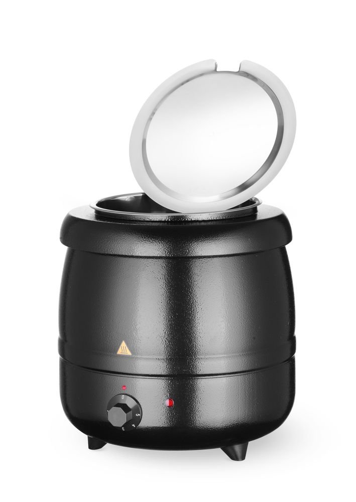 Suppenkessel, HENDI, Kitchen Line, 8L, Schwarz, 230V/400W, ⌀330x(H)363mm Suppenkessel, HENDI, Kitchen Line, 8L, Schwarz, 230V/400W, ⌀330x(H)363mm