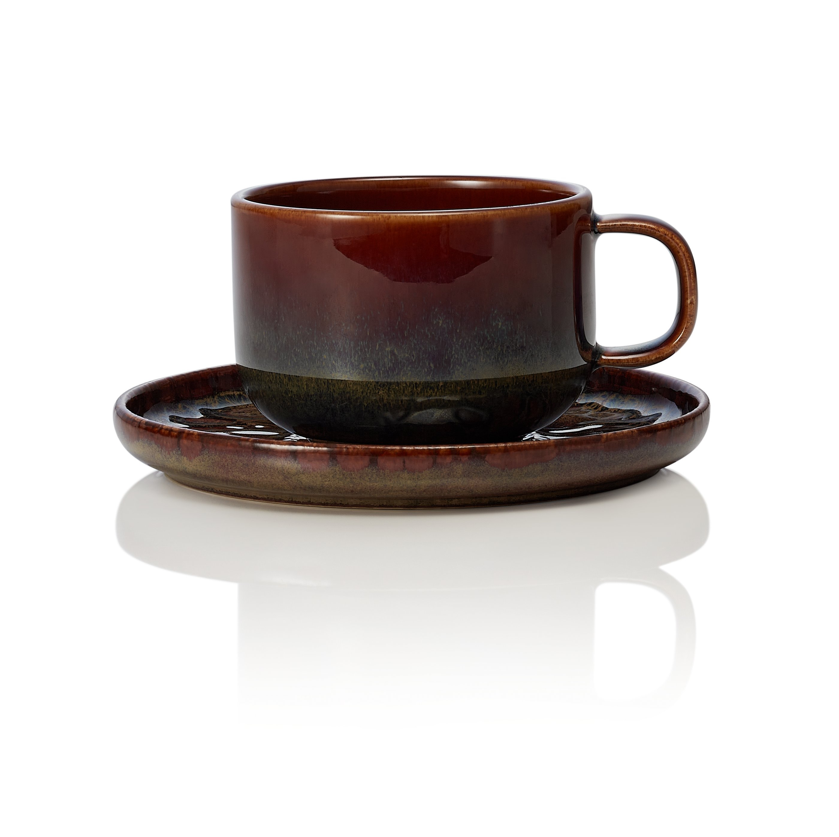 Ober- und Untertasse 0,2 L, (H) 6 cm