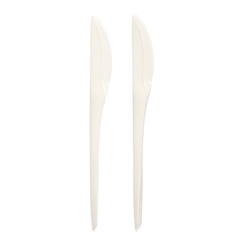 50 Messer "Folia" C-PLA 19 cm weiss 30000 Messer "Folia" C-PLA 19 cm weiss