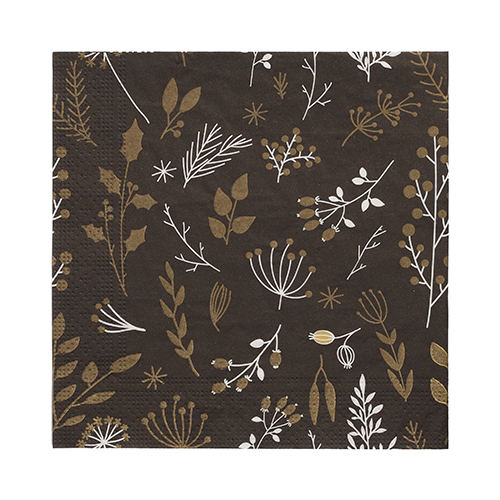 21600 Servietten, 3-lagig 1/4-Falz 33 cm x 33 cm "Vegetal Or"