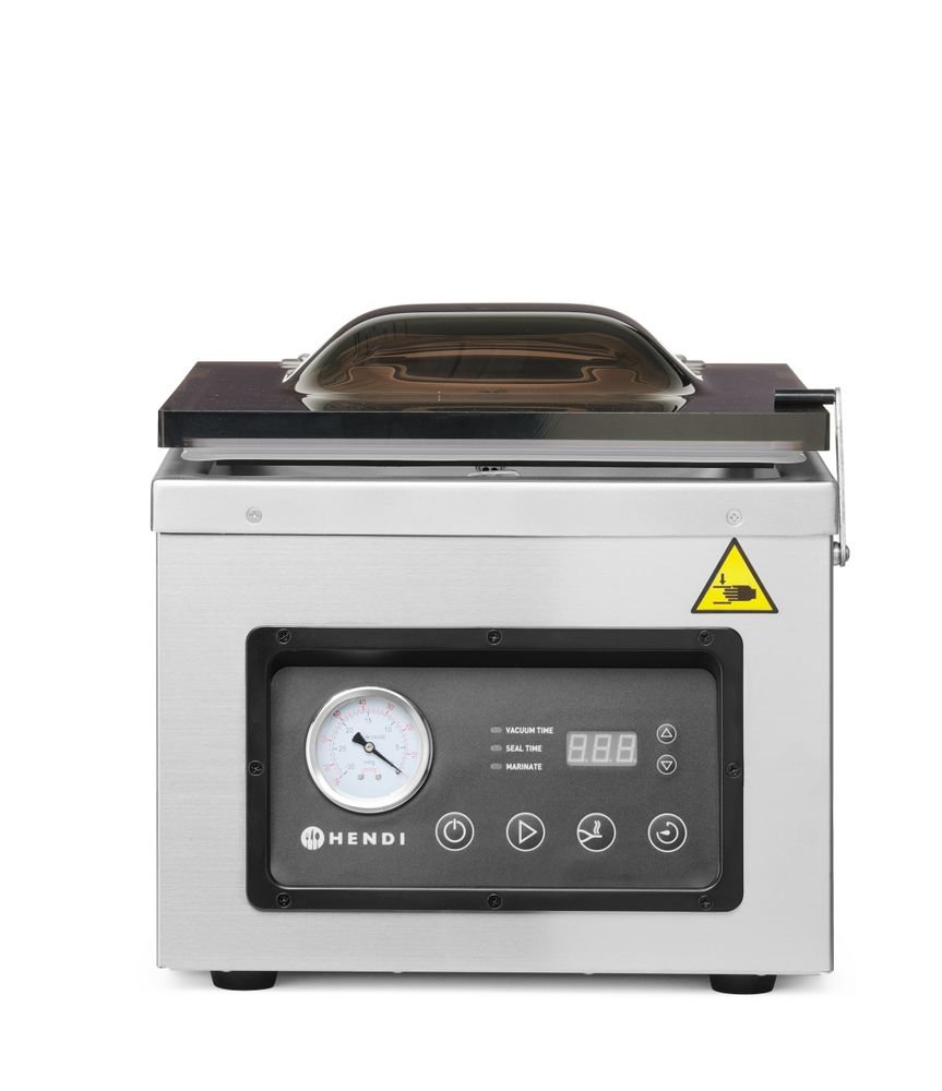 Vakuumkammer-Verpackungsmaschine Profi Line 300, HENDI, Profi Line, Dichtungsband: 300 mm, 230V/950W, 367x425x(H)364mm