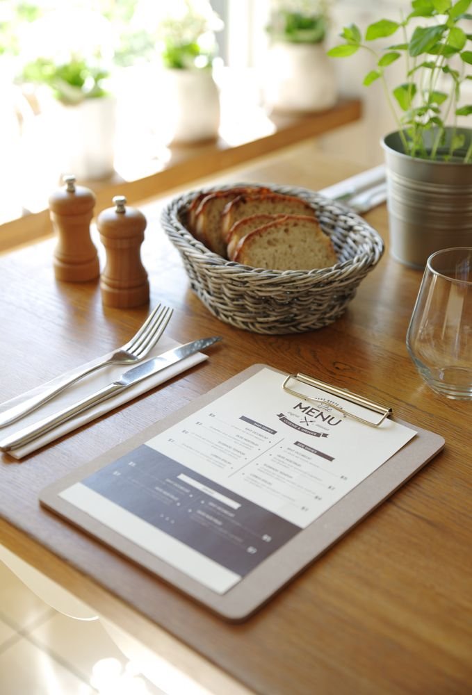 Speisekarten-Klemmbrett, HENDI, 125x180mm