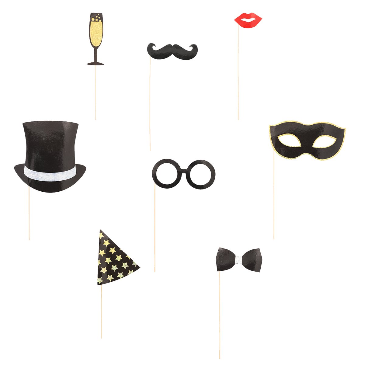 11520 Fotobox- und Selfie-Requisiten 25 cm farbig