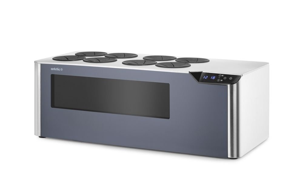 Theken-Weinkühler Cellar, 2 Zonen, Arktic, Schwarz, 220-240V/60W, 800x350x(H)293mm