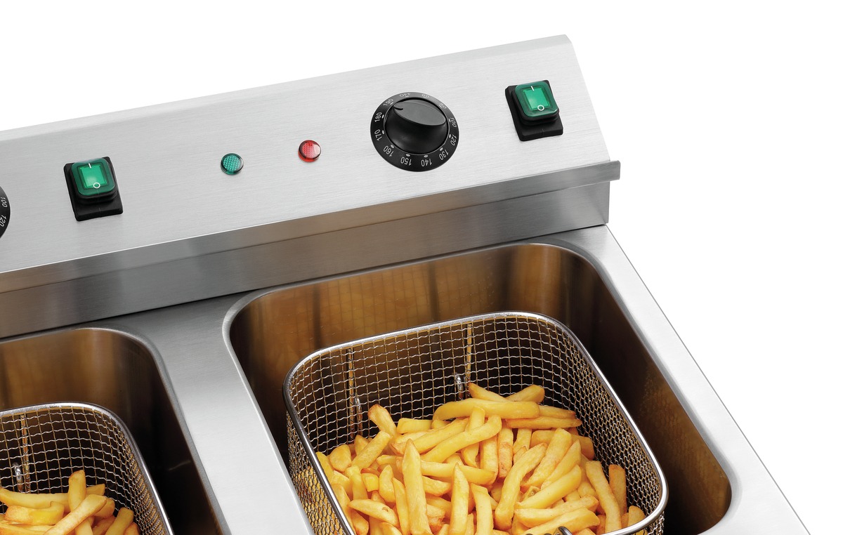 Induktions-Fritteuse 2x8L Plus Induktions-Fritteuse 2x8L Plus
