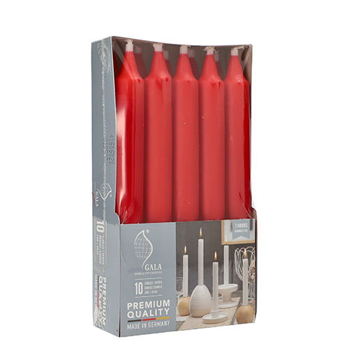 10 Tafelkerzen Ø 2,1 cm · 19,3 cm tangorot 6400 Tafelkerzen Ø 2,1 cm · 19,3 cm tangorot