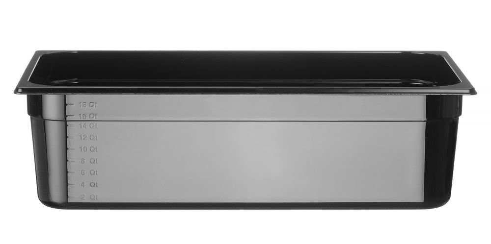 Gastronorm-Behälter 1/1, HENDI, Profi Line, GN 1/1, 14L, Schwarz, 530x325x(H)100mm