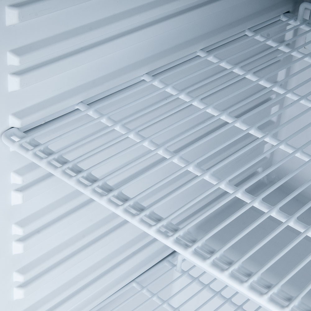 Glastür-Kühlschrank GT76 mit statischer Kühlung, 469 Liter weißer Kühlschrank GT76 mit Glastür, 469 Liter