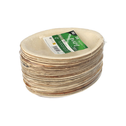 5600 Teller, Palmblatt "pure" oval 18 cm x 11,5 cm x 3 cm