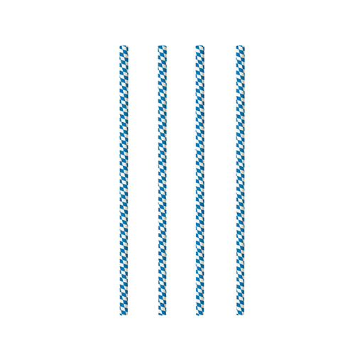 88000 Trinkhalme, Papier Ø 6 mm · 20 cm "Bayrisch Blau"