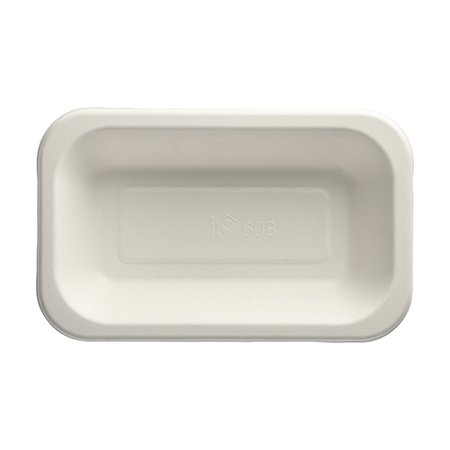 10000 Siegelschalen, Zuckerrohr 750 ml 4,2 cm x 15 cm x 24 cm weiss