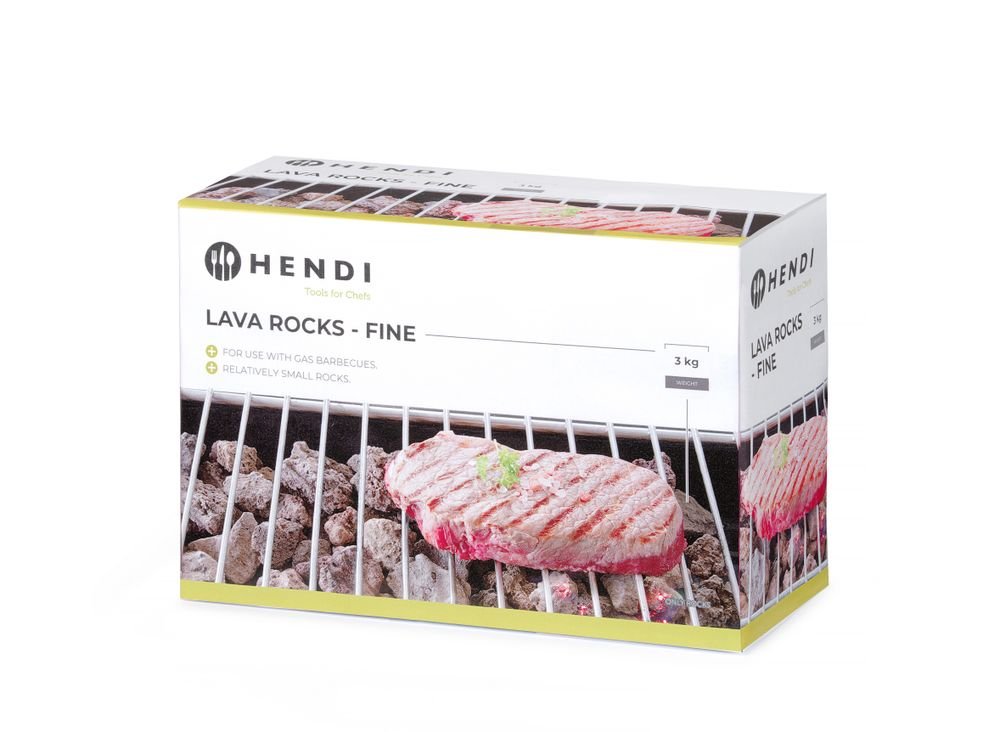 Lavasteine - fein, HENDI, Box