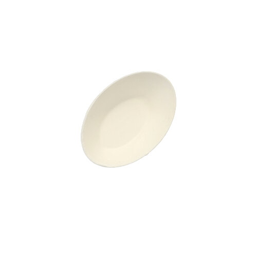 48000 Fingerfood - Schalen, Zuckerrohr "pure" 20 ml 8 cm x 5 cm weiss "Egg"