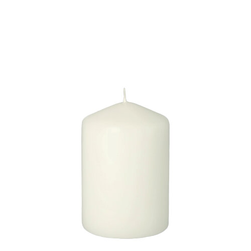 1368 Stumpenkerze Ø 69 mm · 100 mm weiss