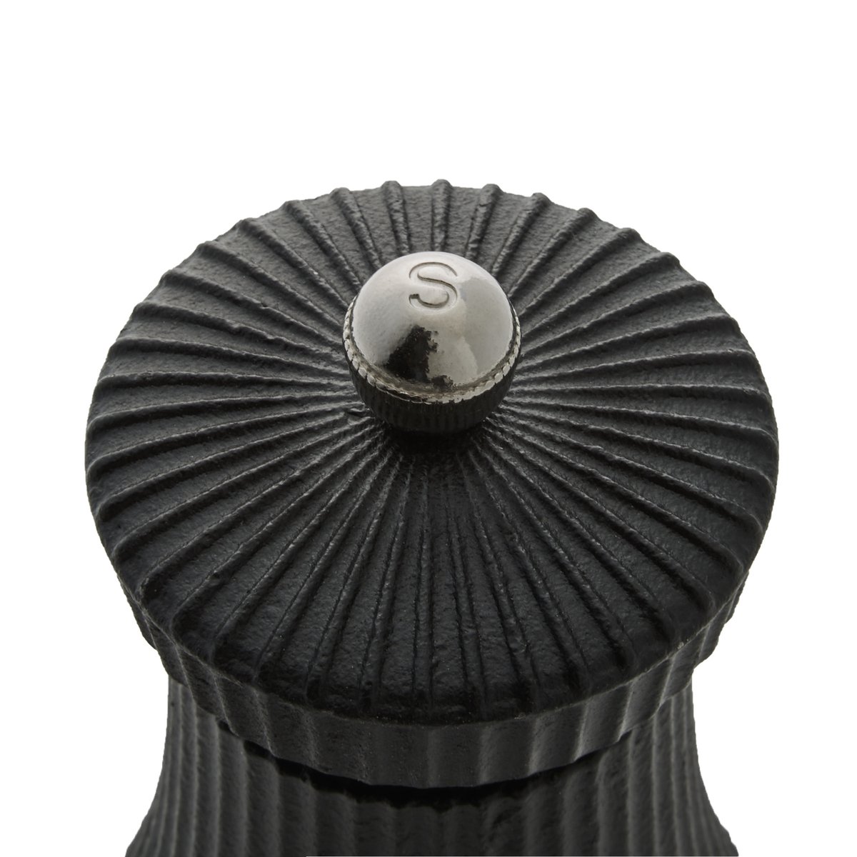 Salzmühle mit Edelstahl Mahlwerk IRON CRUSH, Höhe 9,5 cm, schwarz, Gusseisen