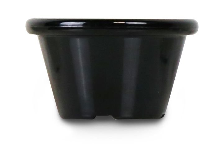 Auflaufförmchen - HENDI, 0,045L, Schwarz, 12 Stk., ⌀60x(H)35mm