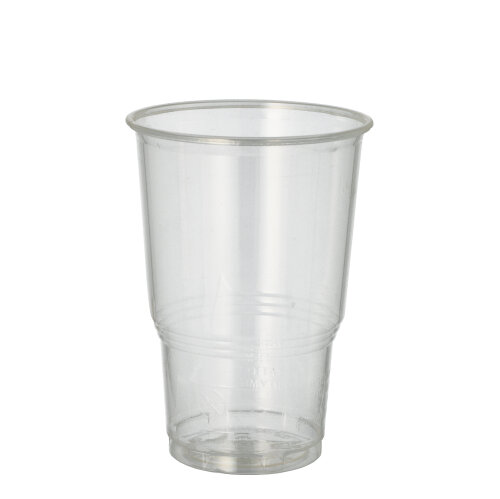 25200 Kaltgetränkebecher, PLA "pure" 0,25 l Ø 7,8 cm · 11 cm glasklar mit Schaumrand