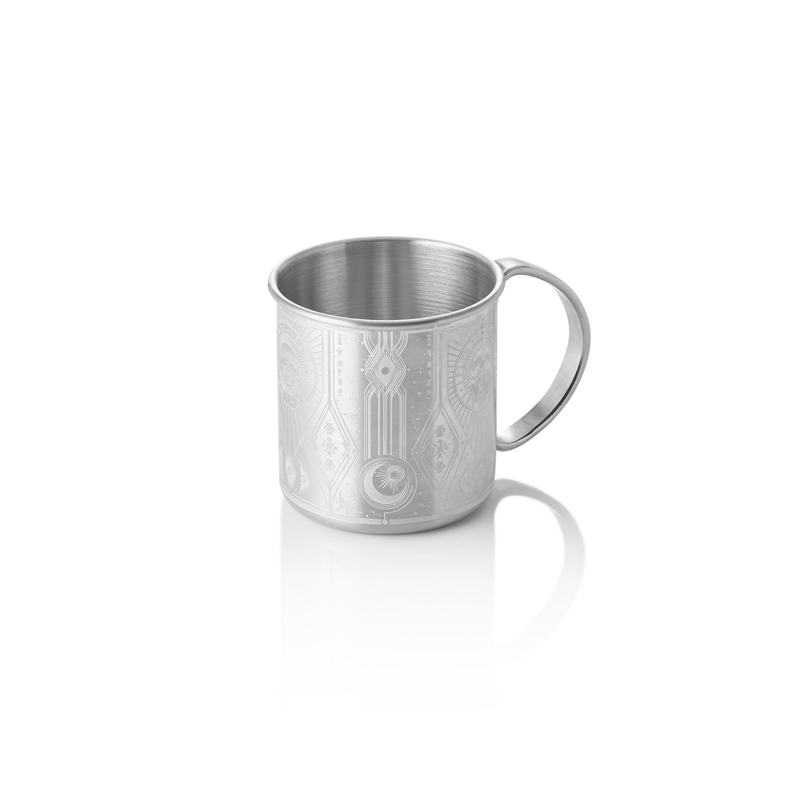Moscow Mule Tattoo NOCTURN, 0,45 ltr., Ø 9 cm, Höhe 9 cm, silber