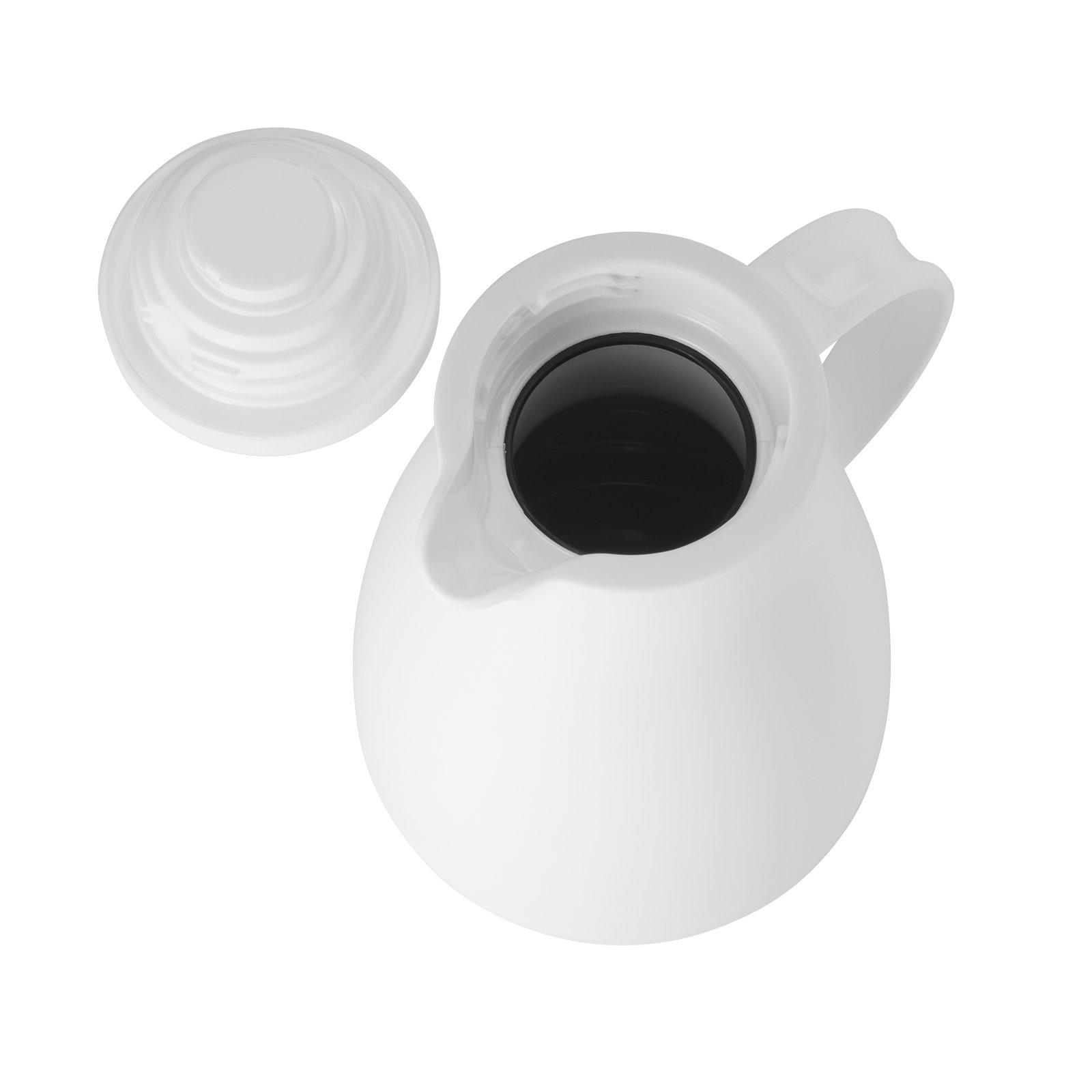 Isolierkanne, 0,7 ltr., Ø 12,5 cm, Höhe 19,5 cm, weiß, Polypropylen