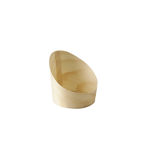 14000 Snackbecher, Holz "pure" Ø 6,5 cm · 7,2 cm