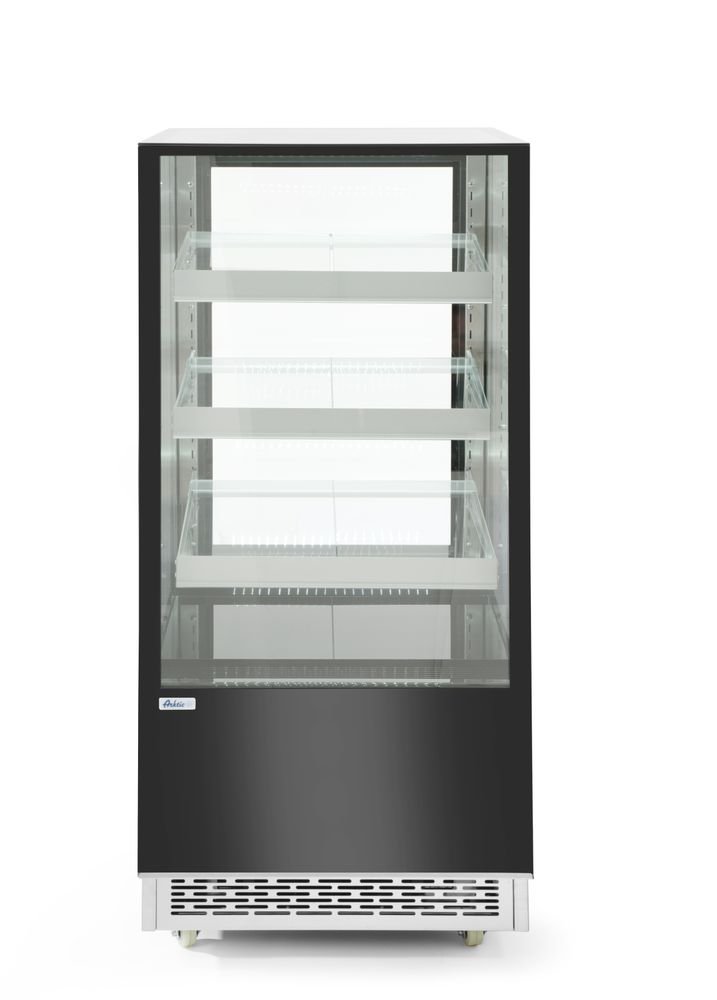 Kühlvitrine mit 3 geneigten Regalen, Arktic, 300L, 230V/480W, 650x833x(H)1460mm