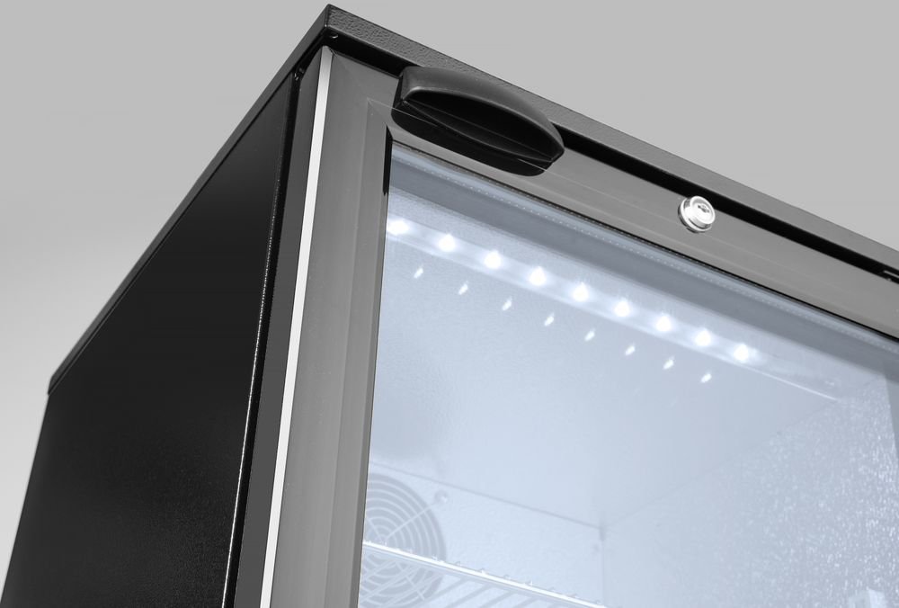 Backbar-Kühlschrank, Arktic, 103L, Schwarz, 220-240V/120W, 500x530x(H)865mm Backbar-Kühlschrank, Arktic, 103L, Schwarz, 220-240V/120W, 500x530x(H)865mm