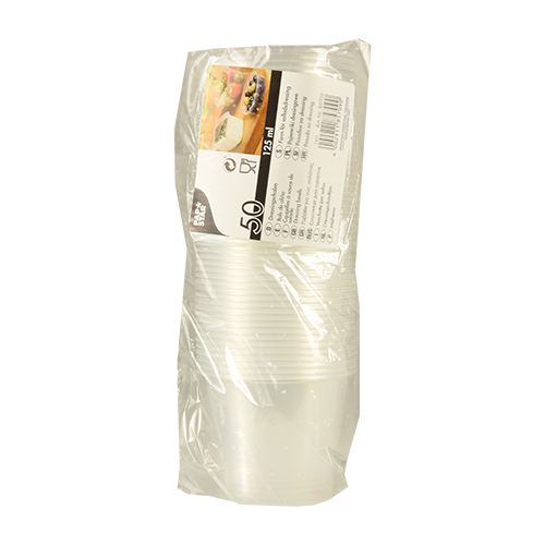 36000 Dressingbecher, PP rund 125 ml Ø 7,1 cm · 5,7 cm transparent