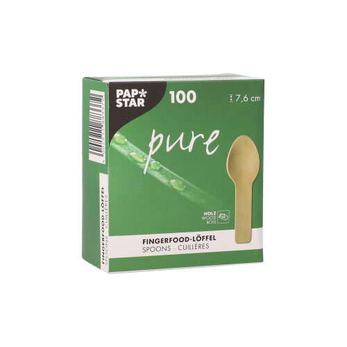 162000 Fingerfood - Löffel, Holz "pure" 7,6 cm