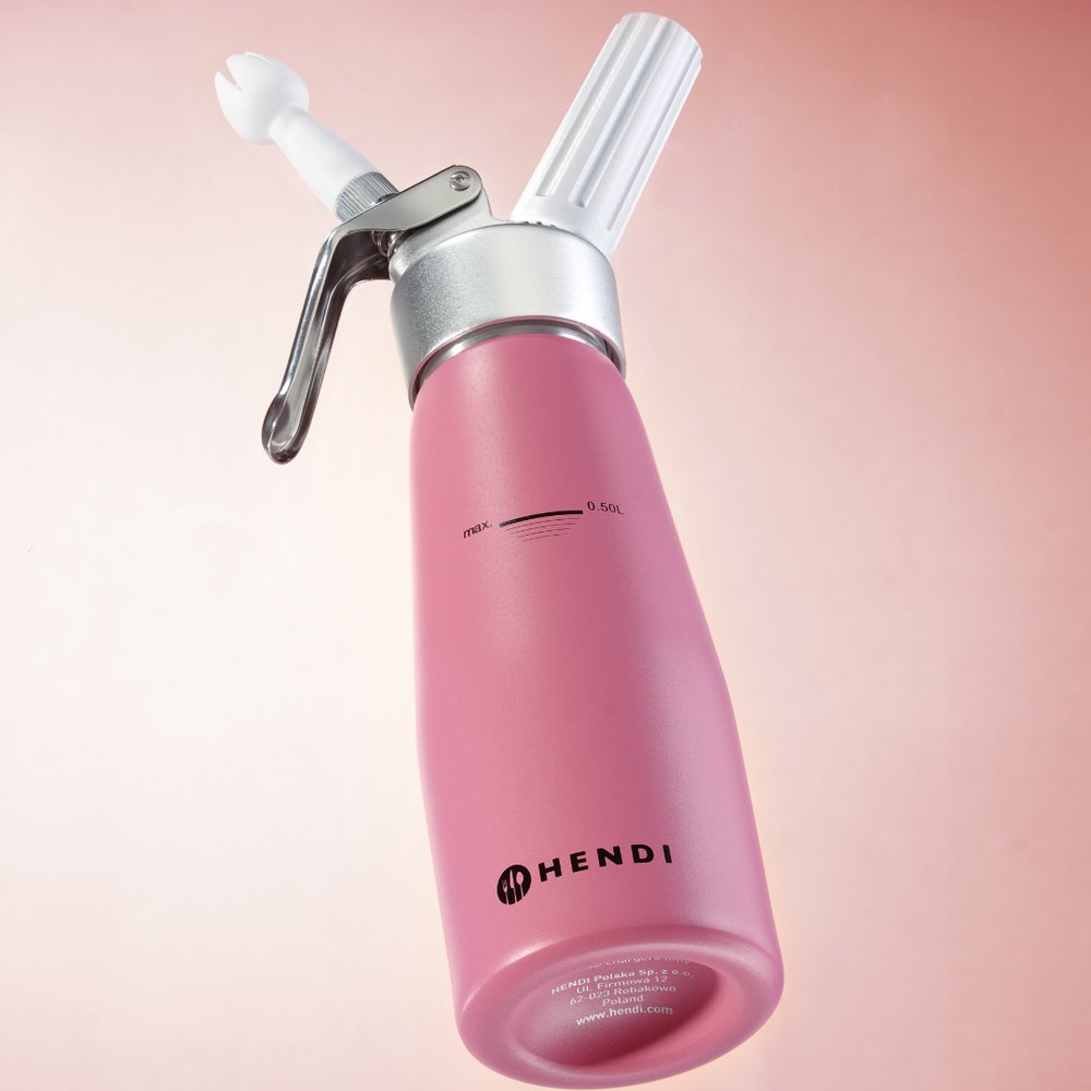 Sahnespender, 0,5L, Pastellrosa, ⌀80x(H)260mm