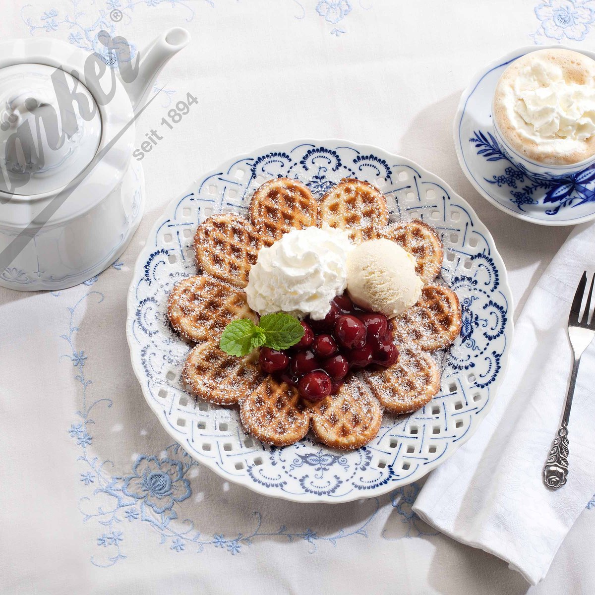 Große Herzwaffel Wechselplatten für Thermocook®