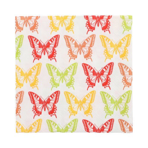 20 Servietten, 3-lagig 1/4-Falz 33 cm x 33 cm "Butterflies" 22800 Servietten, 3-lagig 1/4-Falz 33 cm x 33 cm "Butterflies"
