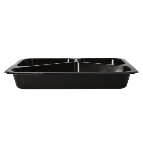 6000 Mikrowellenschalen, PP 3-geteilt 765 ml 3,2 cm x 22,7 cm x 17,8 cm schwarz