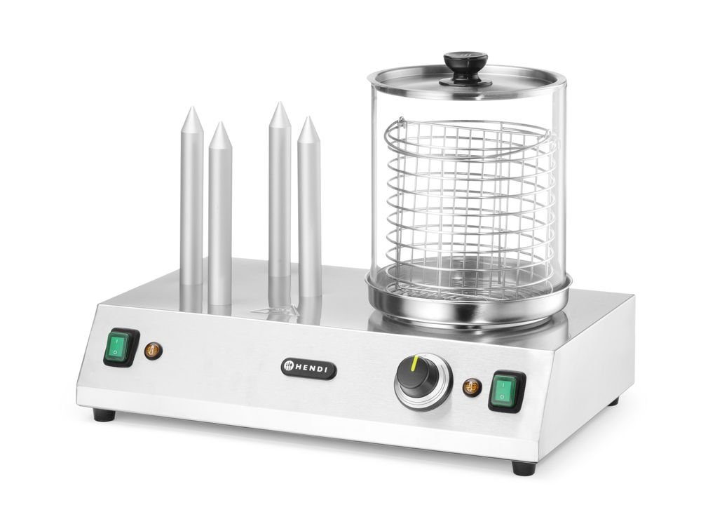 Würstchen- und Hotdog-Brötchenwärmer, 220-240V/550W, 500x310x(H)395mm Würstchen- und Hotdog-Brötchenwärmer, 220-240V/550W, 500x310x(H)395mm