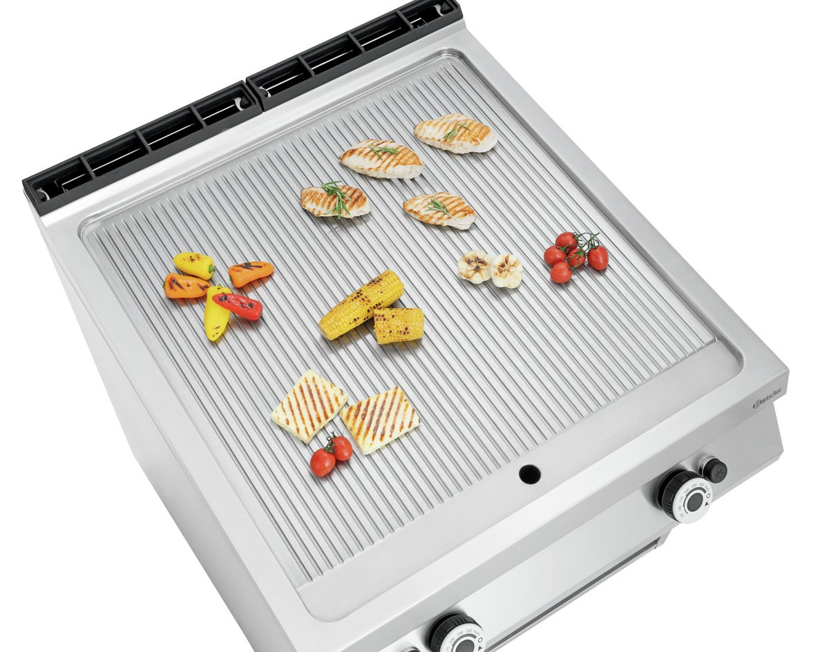 Gas-Griddleplatte, gerillt, OU