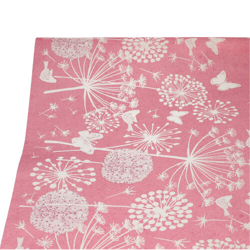 432 Tischdecke, Papier 3 m x 1,2 m fuchsia "Meadow"