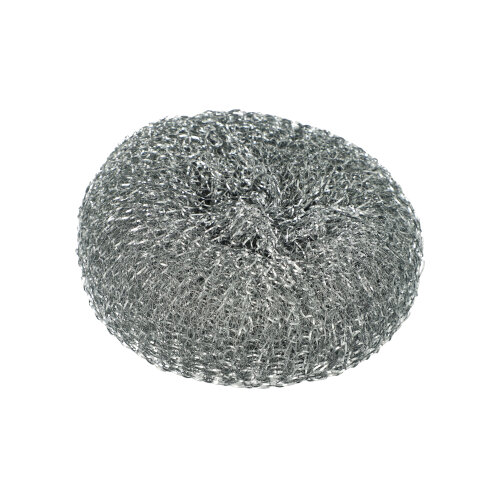 1080 Topfreiniger, Draht rund Ø 13 cm · 4,5 cm silber , kratzend