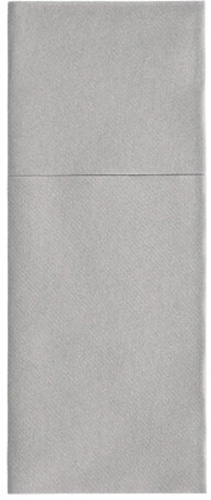 9600 Bestecktaschen, Airlaid 40 cm x 48 cm grau "Premium" mit Besteckfalz