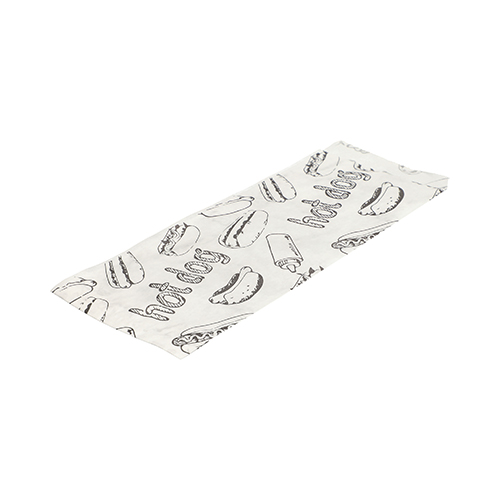 1000 Hot Dog-Tüten 21 cm x 8,5 cm weiss 240000 Hot Dog-Tüten 21 cm x 8,5 cm weiss