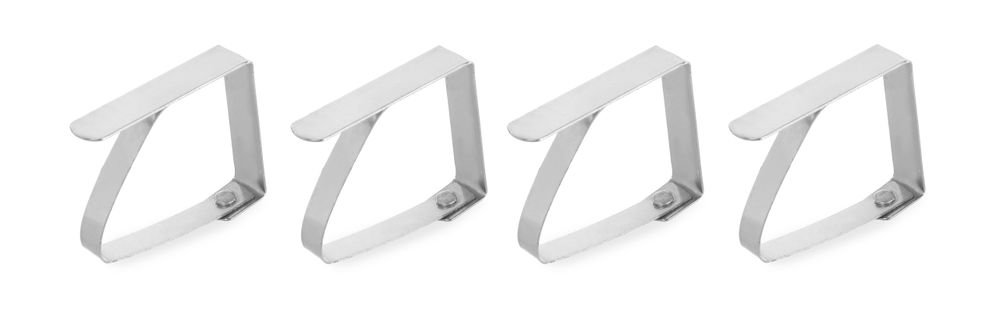 Tischdeckenklammer - 4 Stk., HENDI, 4 Stk., 50x10x(H)40mm Tischdeckenklammer - 4 Stk., HENDI, 4 Stk., 50x10x(H)40mm