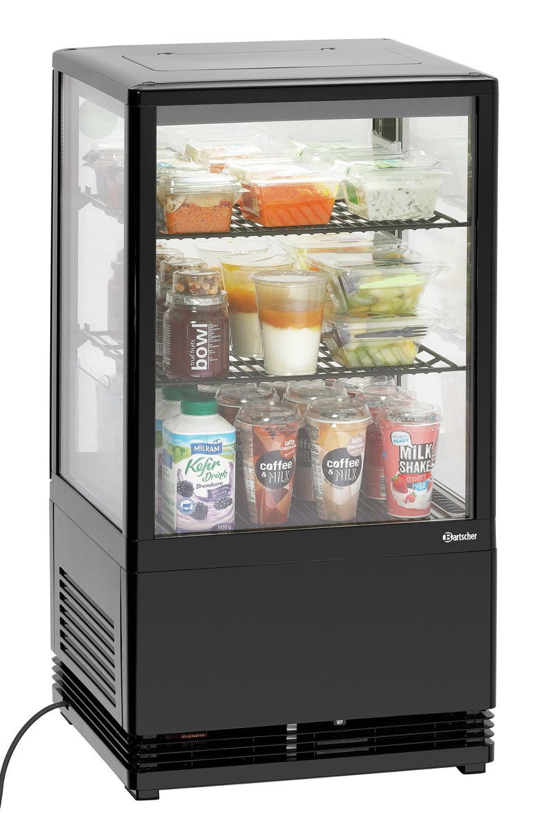 Mini-Kühlvitrine 58L-SW Mini-Kühlvitrine 58L-SW