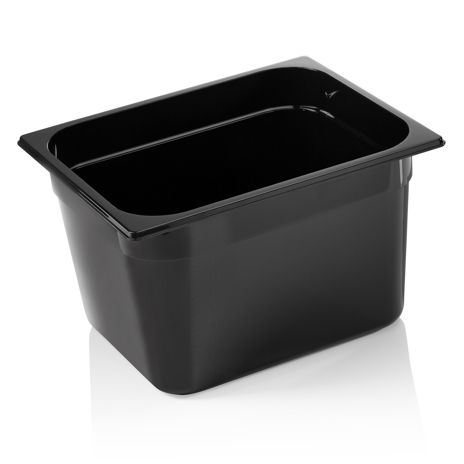 GN Behälter GN 96 BLACK 1/2-200 mm, schwarz, Polycarbonat GN Behälter GN 96 BLACK 1/2-200 mm, schwarz, Polycarbonat