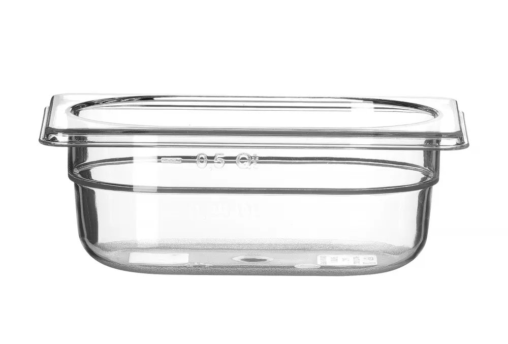Gastronorm-Behälter 1/9, Profi Line, GN 1/9, 0,6L, Transparent, 176x108x(H)65mm