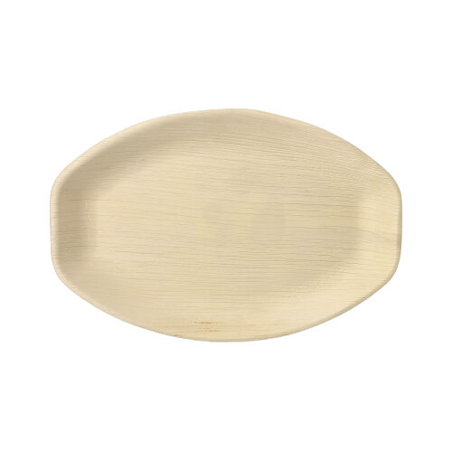 1440 Tabletts, Palmblatt "pure" oval 3 cm x 29 cm x 21 cm natur