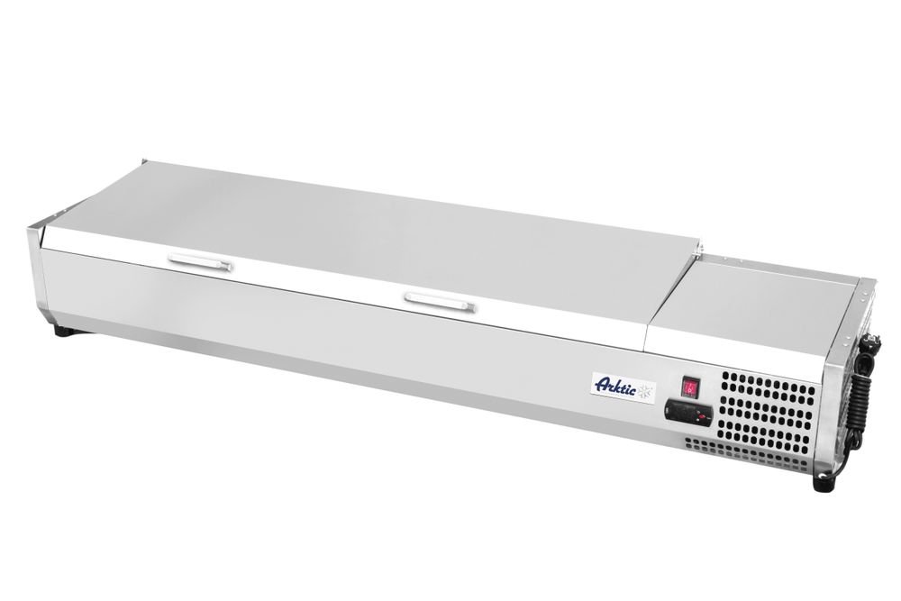 Aufsatz-Kühlvitrine Gastronorm 1/3, Arktic, 9x GN 1/3, 230V/180W, 2005x420x(H)630mm