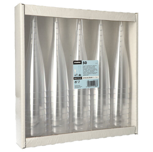 6300 Stiel-Gläser (Oberteile) für Sekt, PS 0,1 l Ø 5 cm · 17,5 cm glasklar