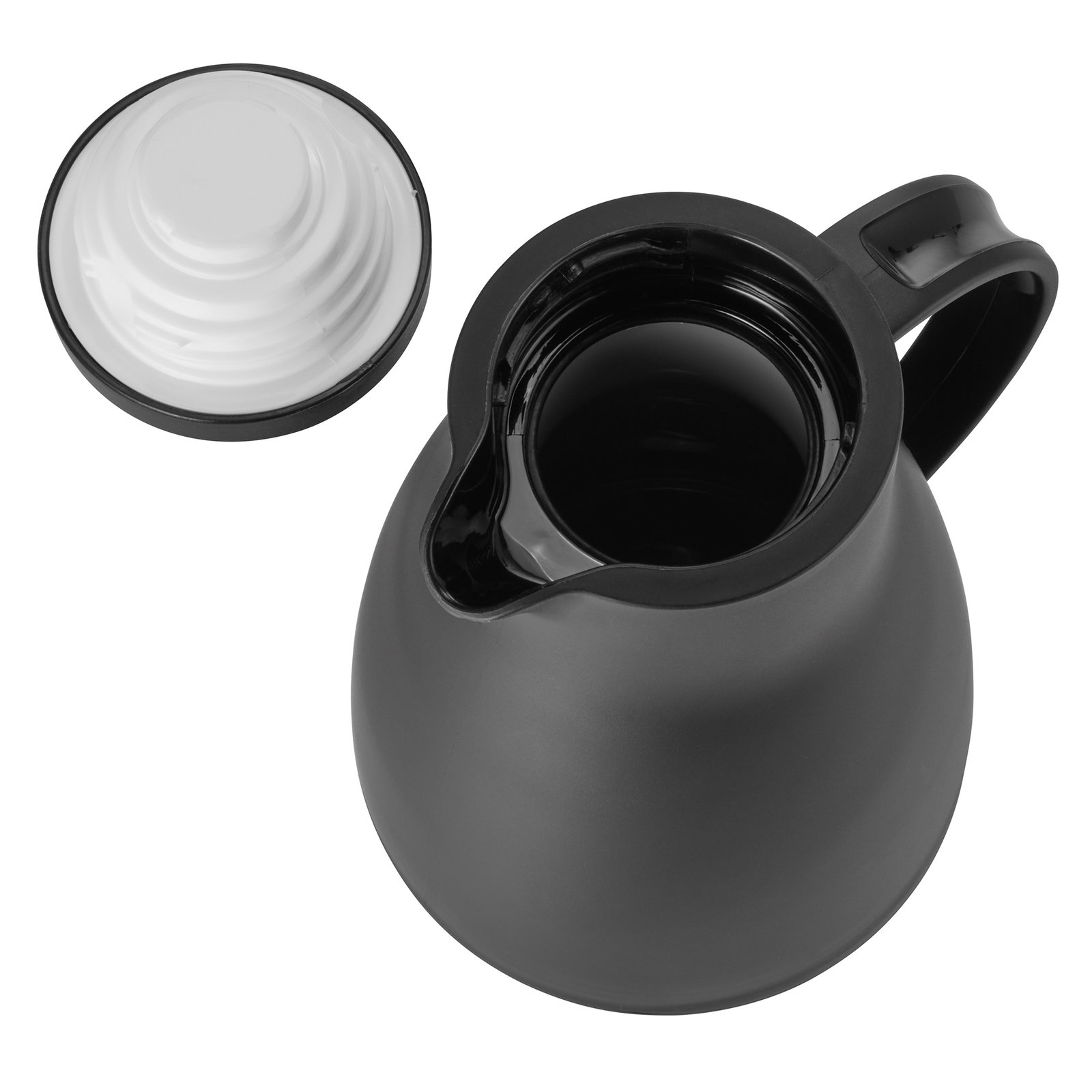 LAST CALL2 HK2020 - Isolierkanne, 1 ltr., Ø 14,5 cm, Höhe 22 cm, schwarz, Polypropylen